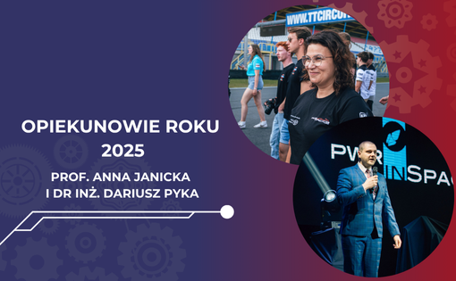Opiekuni Roku 2025: prof. Anna Janicka i dr inż. Dariusz Pyka